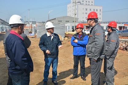 搶抓當(dāng)前晴好天氣  加快項目建設(shè)進(jìn)度  袁菊興現(xiàn)場調(diào)研瑞嘉聚苯硫醚項目時提出要求